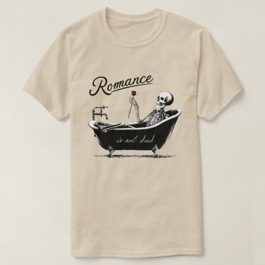 Romantiek is niet dood t-shirt (Design voorkant)