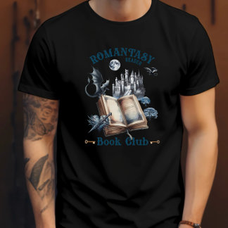 Romantiek Lezer Dragon Book Club Castle T-shirt
