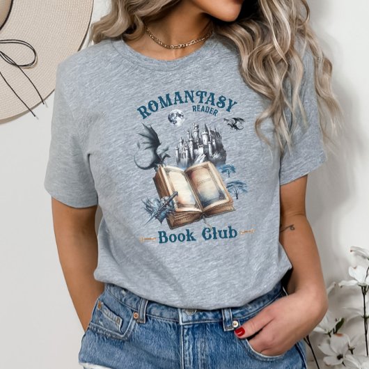 Romantiek Lezer Dragon Book Club Castle Tri-Blend Shirt