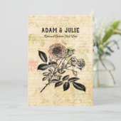 Romantiek Liefde Bruiloft Jubileum of Valentijnsda Bedankkaart (Staand voorkant)