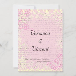 romantiek met Bijbelvers Trouwen Kaart