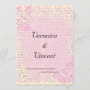  romantiek met Bijbelvers Trouwen Kaart