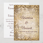  romantiek met Bijbelvers Trouwen Kaart (Voorkant / Achterkant)