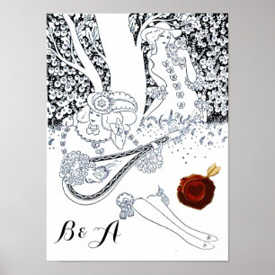 ROMANTIEK MET VALENTIJN DAG,ROMANTISCHE GELIEFDE M POSTER