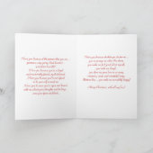 Romantiek - Naar mijn man met kerstmis Feestdagen Kaart (Binnen)