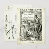  romantiek Save the Date Briefkaarten (Voorkant / Achterkant)