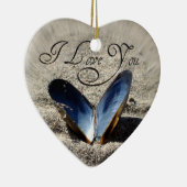 Romantiek Schelp Hart Ornament (Rechts)