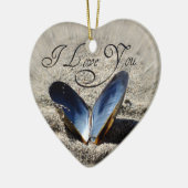 Romantiek Schelp Hart Ornament (Links)