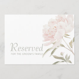 Romantiek Zachte Blush Pioen Huwelijk Gereserveerd