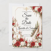 Romantieke Cello Trap Elegantie Bruiloft Save The Date (Voorkant)