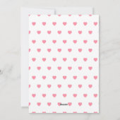 Romantieke Roze Hartjes Snoep in Glazen Pot Valent Feestdagenkaart (Achterkant)