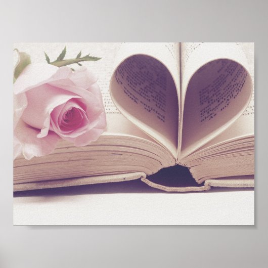 romantik rose buch pink poster (Voorkant)