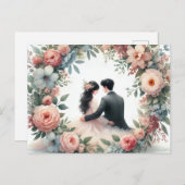 Romantik Wedding 10 Feestdagenkaart (Voorkant / Achterkant)