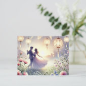 Romantik Wedding 8 Feestdagenkaart (Staand voorkant)