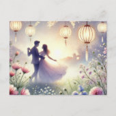 Romantik Wedding 8 Feestdagenkaart (Voorkant)