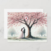 Romantik Wedding 9 Feestdagenkaart (Voorkant / Achterkant)