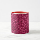Romantisch 3D rood hartjes patroon-32322 Mok (Midden)