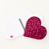 Romantisch 3D rood hartjes patroon-32322 Notitieboek (Binnen)