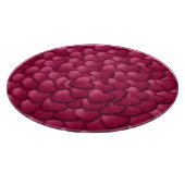 Romantisch 3D rood hartjes patroon-32322 Snijplank (Hoek)
