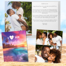 Romantisch 4 foto's Ik hou van jou Valentijnsdag
