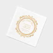 Romantisch 60ste bruiloft Jubileum Folie Servetten (Links)