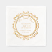 Romantisch 60ste bruiloft Jubileum Folie Servetten (Voorkant)