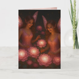 Romantisch aan Jou Denkend Liefde voor Haar Roze L Kaart