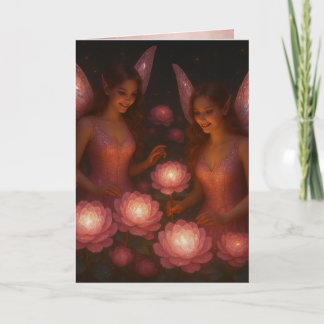 Romantisch aan Jou Denkend Liefde voor Haar Roze L Kaart