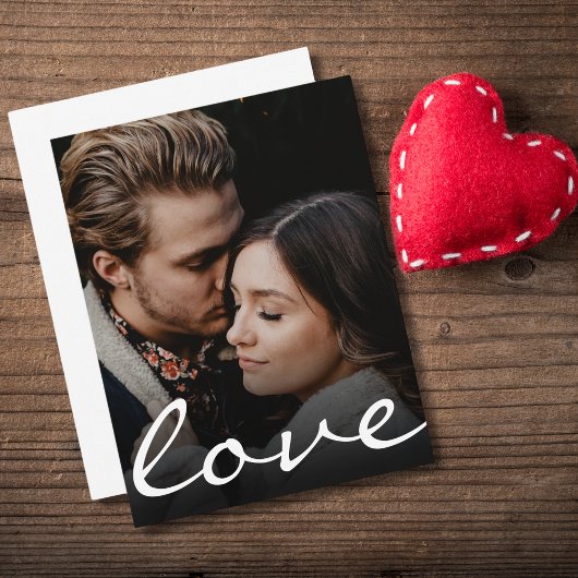 Romantisch Aangepast Foto Liefdesscript Maak het U Notitiekaartje