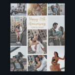 Romantisch Aangepast Jubileum Moderne Fotocollage Imitatie Canvas Print<br><div class="desc">Chique aanpasbare fotocollage faux canvas print voor uw man,  vrouw,  vriendin of vriend op uw jubileum. Voeg 9 van uw favoriete relatie,  verloving of trouwfoto's toe en bestel deze print als een romantisch wanddecoratie cadeau voor uw partner. Een mooi persoonlijk cadeau vol herinneringen.</div>