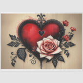 Romantisch Abstract gotisch weefselpapier Tissuepapier (Voorkant)