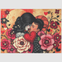 Romantisch Abstract gotisch weefselpapier