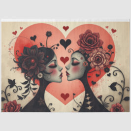 Romantisch Abstract gotisch weefselpapier Tissuepapier