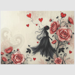 Romantisch Abstract gotisch weefselpapier Tissuepapier