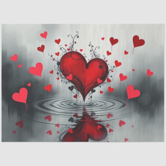 Romantisch Abstract gotisch weefselpapier Tissuepapier (Voorkant)