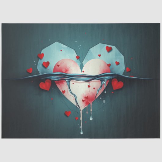 Romantisch Abstract gotisch weefselpapier Tissuepapier (Voorkant)