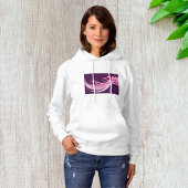 Romantisch Abstract roze harten ontwerp op Paarse Hoodie