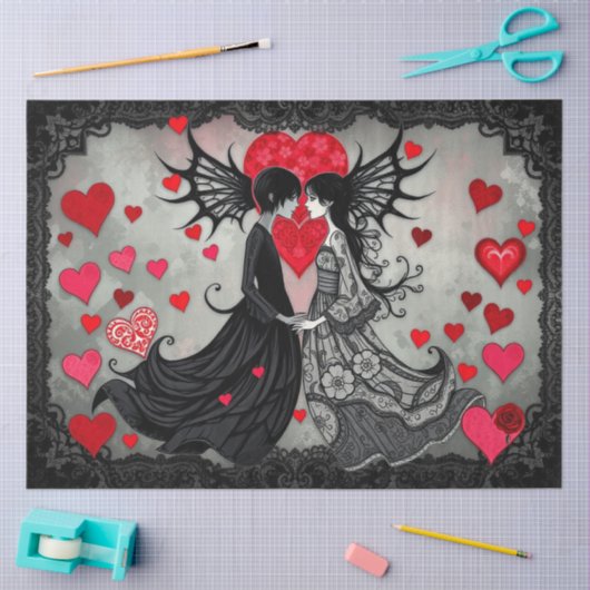 romantisch Abstract tissuepapier (Craft)