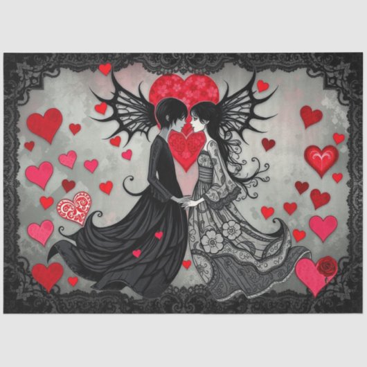 romantisch Abstract tissuepapier (Voorkant)