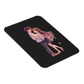 Romantisch anime-koppel - Cute Aesthetic Liefdes K Magneet (Rechterzijde)