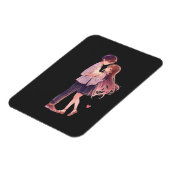 Romantisch anime-koppel - Cute Aesthetic Liefdes K Magneet (Linkerzijde)