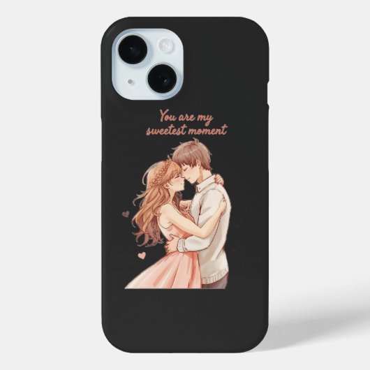 Romantisch Anime Koppel - Zoete Valentijns Moment Case-Mate iPhone Case (Achterkant)