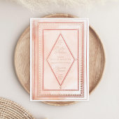 Romantisch Antiek boek Blush Baby shower Roos Folie Uitnodiging