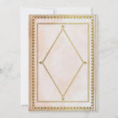 Romantisch Antiek boek Blush bruiloft uitnodiging (Achterkant)