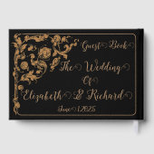 Romantisch, , Antiek bruiloft Gastenboek (Achterkant)