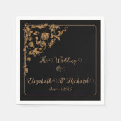 Romantisch, , Antiek bruiloft Servet (Voorkant)
