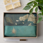 Romantisch Antiek Emerald en Gold Design Series 4 Tissuepapier (Geschenk)