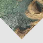 Romantisch Antiek Emerald en Gold Design Series 5 Tissuepapier (Detail)