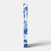Romantisch Antiek  Roos-Blauw op Wit Case-Mate iPhone Case (Achterkant / Links)