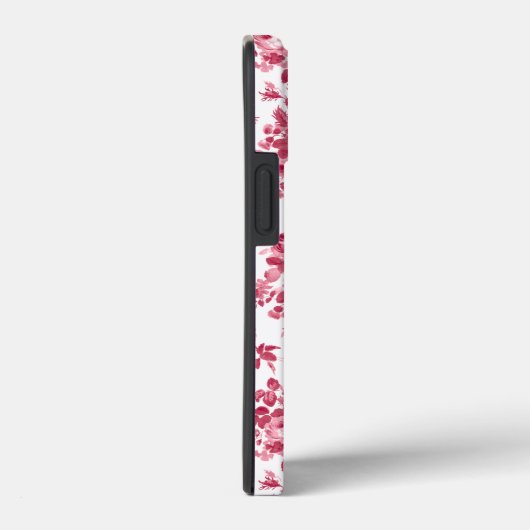 Romantisch Antiek  Roos-Roze op Wit Case-Mate iPhone Case (Achterkant / Rechts)